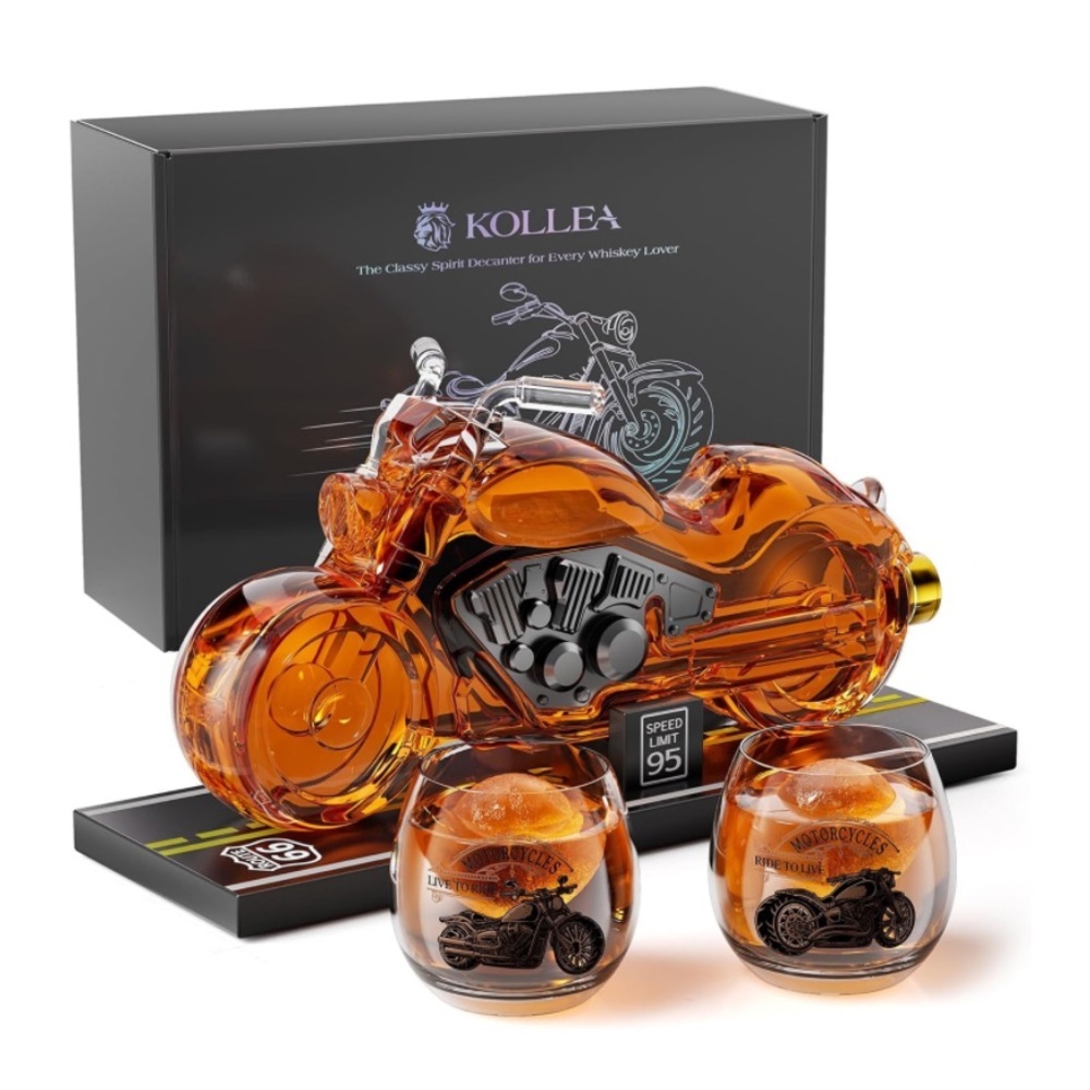 Motorcycle Shape Whiskey Liquor Decanter Men Gift  Christmas Holiday Men Present